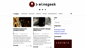 What Winegeek.fr website looked like in 2020 (3 years ago)