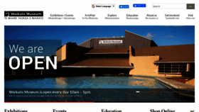 What Waikatomuseum.co.nz website looked like in 2020 (3 years ago)