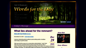 What Wordsfortheday.com website looked like in 2020 (3 years ago)