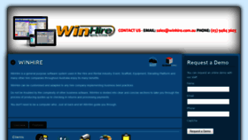 What Winhire.com.au website looked like in 2020 (3 years ago)