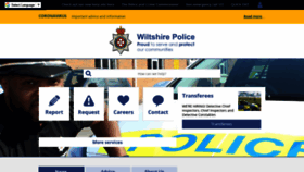 What Wiltshire.police.uk website looked like in 2020 (3 years ago)
