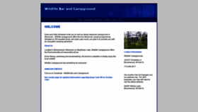 What Wildlifecampgrounds.com website looked like in 2020 (3 years ago)