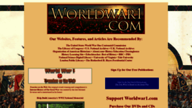 What Worldwar1.com website looked like in 2020 (3 years ago)