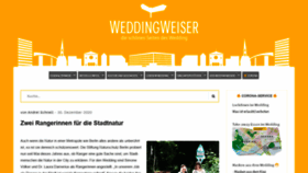What Weddingweiser.de website looked like in 2020 (3 years ago)