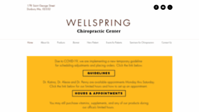 What Wellspringchiropractic.org website looked like in 2020 (3 years ago)