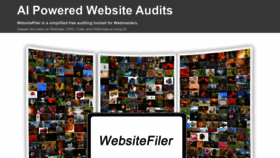 What Websitefiler.com website looked like in 2021 (3 years ago)