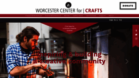 What Worcestercraftcenter.org website looked like in 2021 (3 years ago)