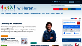 What Wij-leren.nl website looked like in 2021 (3 years ago)