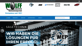 What Wolff-maschinen.de website looked like in 2021 (5 years ago)