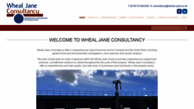 What Wheal-jane-consultancy.co.uk website looked like in 2021 (3 years ago)