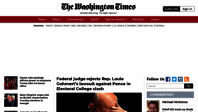 What Washingtontimes.com website looked like in 2021 (3 years ago)