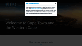 What Wesgro.co.za website looked like in 2021 (3 years ago)