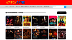 What Watchapne.co website looked like in 2021 (5 years ago)