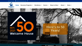 What Welcomehousekc.org website looked like in 2021 (3 years ago)