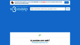 What W3snoop.com website looked like in 2021 (3 years ago)