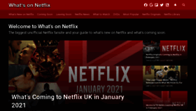 What Whats-on-netflix.com website looked like in 2021 (3 years ago)