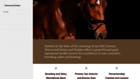 What Wrenwoodstables.com website looked like in 2021 (3 years ago)