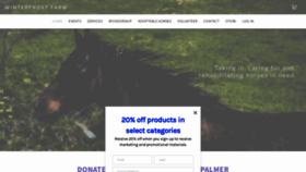 What Winterfrostfarm.org website looked like in 2021 (5 years ago)