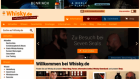 What Whisky.de website looked like in 2021 (3 years ago)