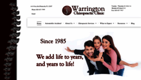 What Warringtonchiropractic.com website looked like in 2021 (3 years ago)