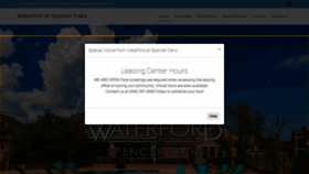 What Waterfordatspenceroaks.com website looked like in 2021 (3 years ago)