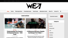 What We7.com website looked like in 2021 (3 years ago)