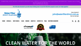 What Waterfilterdirect.com.au website looked like in 2021 (3 years ago)