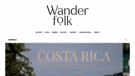 What Wanderfolk.de website looked like in 2021 (3 years ago)