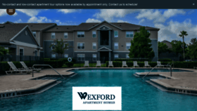 What Wexford-apartmentliving.com website looked like in 2021 (3 years ago)