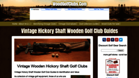 What Woodgolfclubs.com website looked like in 2021 (3 years ago)