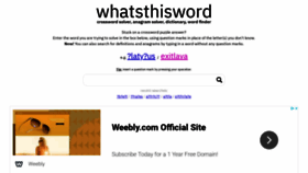 What Whatsthisword.com website looked like in 2021 (3 years ago)