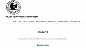 What Wilsoncountycourts.com website looked like in 2021 (3 years ago)
