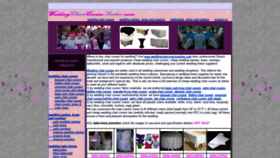 What Weddingchaircoverssashes.com website looked like in 2021 (3 years ago)
