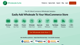 What Wholesalesuiteplugin.com website looked like in 2021 (3 years ago)
