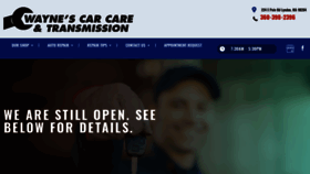 What Waynescarcare.com website looked like in 2021 (3 years ago)