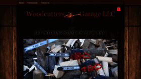 What Woodcuttersgaragellc.com website looked like in 2021 (3 years ago)