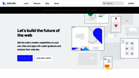 What Web.dev website looked like in 2021 (4 years ago)