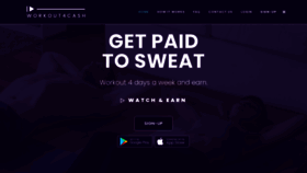 What Workout4cash.com website looked like in 2021 (3 years ago)