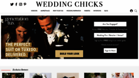 What Weddingchicks.com website looked like in 2021 (3 years ago)