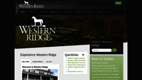 What Westernridge.org website looked like in 2021 (3 years ago)