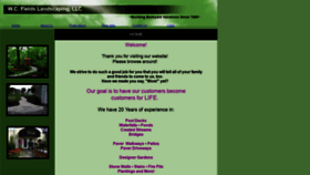 What Wcfieldslandscaping.com website looked like in 2021 (3 years ago)