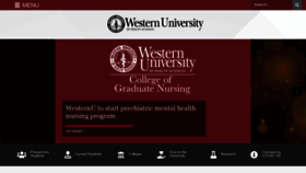 What Westernu.edu website looked like in 2021 (3 years ago)