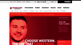 What Westernsydney.edu.au website looked like in 2021 (3 years ago)
