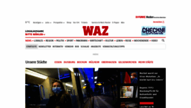 What Waz.de website looked like in 2021 (3 years ago)