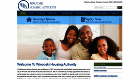 What Winooskihousing.org website looked like in 2021 (3 years ago)