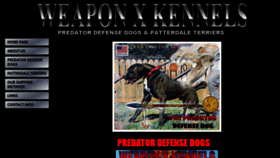 What Weaponxkennels.com website looked like in 2021 (3 years ago)