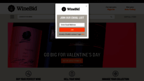 What Winebid.com website looked like in 2021 (3 years ago)