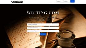 What Writing.com website looked like in 2021 (3 years ago)