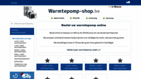 What Warmtepomp-shop.be website looked like in 2021 (3 years ago)