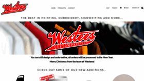 What Westees.co.nz website looked like in 2021 (3 years ago)